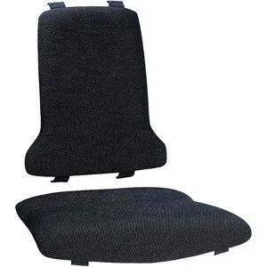 Polster, ESD-Ausführung, je 1 Polster für Sitz und Rückenlehne, Textil-Polster, schwarz bimos