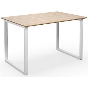 kaiserkraft Mehrzwecktisch DUO-O Trend, gerade Platte, Tiefe 800 mm, Breite 1200 mm, Eiche / weiß