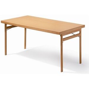 kaiserkraft Klapptisch, Gestell Massivholz, Buche, BxT 1500 x 800 mm, Laminatplatte