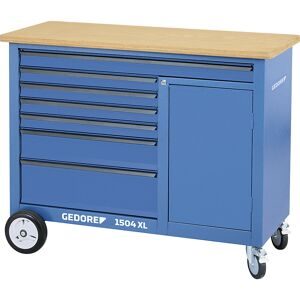 kaiserkraft Fahrbare Werkbank, mit 308-teiligem Werkzeugsortiment, BxT 1250 x 630 mm