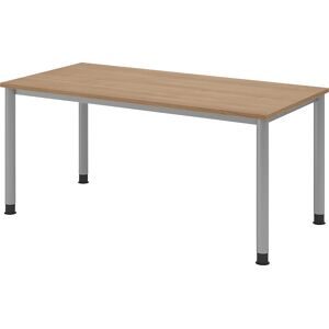 Schreibtisch Office Braun Holz 160 cm - Farbe: Nussbaum Dekor - Material: Holzwerkstoff - Schreibtisch
