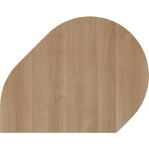 RENATUS - Ansatztisch, mit höhenverstellbarem Stützfuß, Nussbaum / alusilber eurokraft pro