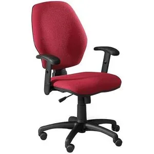 kaiserkraft Bürostuhl Sirius, Synchronmechanik, rot, hohe Rückenlehne
