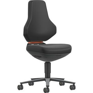 ESD-Arbeitsdrehstuhl TEXON, mit Rollen, Skintec, schwarz bimos