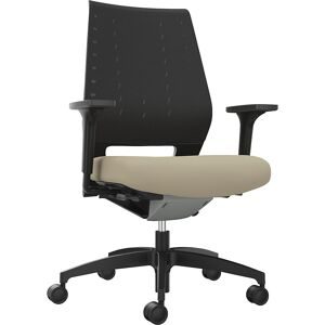 Bürodrehstuhl X-Code, mit Netzrückenlehne, hellbraun Dauphin