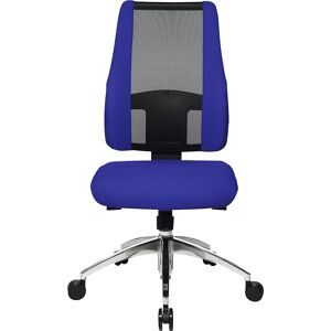 Bürostuhl AIR SYNCRO, Netzrückenlehne mit aufgepolsterten Seitenteilen, schwarz / blau Topstar