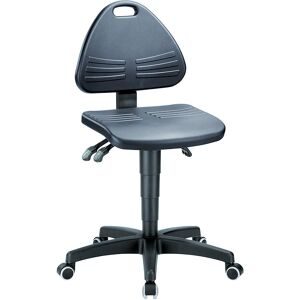 Arbeitsdrehstuhl, gepolstert mit PU-Schaum, mit Rollen, Höhenverstellbereich 430 - 600 mm bimos