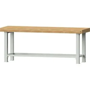 Schwerlast-Werkbank, Plattenbreite 2250 mm, ohne Unterbau, Plattenstärke 100 mm ANKE