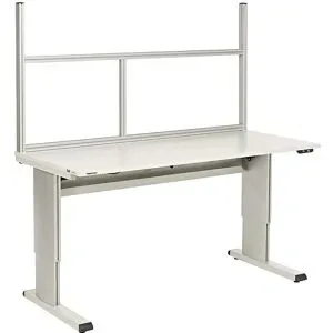 Rahmen für Arbeitstisch, lichtgrau, BxT 730 x 540 mm Treston