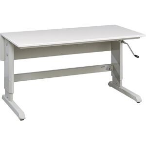 Arbeitstisch CONCEPT, ESD-Tischplatte, mit Handkurbel, BxT 1500 x 750 mm Treston