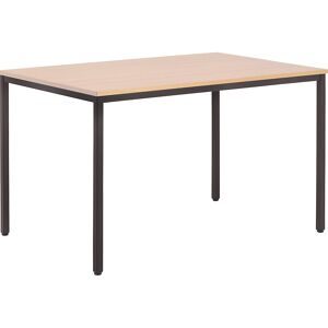 Mehrzwecktisch, HxBxT 720 x 1200 x 800 mm, Platte Buche-Dekor, Gestell graubraun eurokraft basic