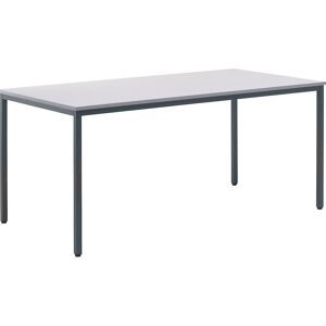 Mehrzwecktisch, HxBxT 720 x 1600 x 800 mm, Platte lichtgrau, Gestell basaltgrau eurokraft basic