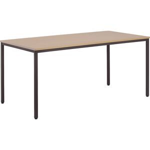 Mehrzwecktisch, HxBxT 720 x 1600 x 800 mm, Platte Buche-Dekor, Gestell graubraun eurokraft basic