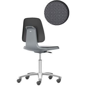 Arbeitsdrehstuhl LABSIT, Fünffuß mit Rollen, Sitz Supertec, anthrazit bimos