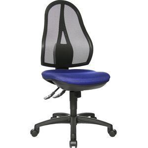 Bürostuhl OPEN POINT SY, ohne Armlehnen, Netzrückenlehne schwarz, Bezug royalblau Topstar