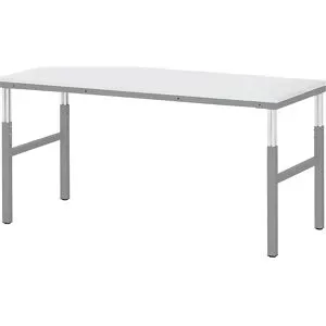 Arbeitstisch ESD-Platte, Höhe 650 - 1000 mm, BxT 1000 x 700 mm RAU