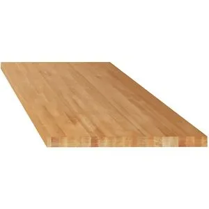 Arbeitsplatte für Werkbänke im Baukastensystem, Buche-Massivholz, BxT 1500 x 750 mm, Stärke 50 mm LISTA