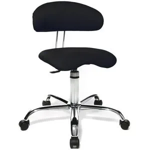 Hocker SITNESS 40, 3-dimensional beweglich, schwarz Topstar