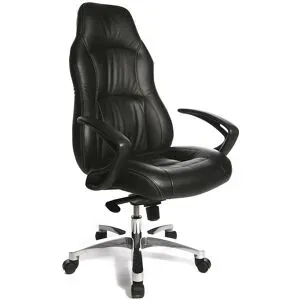 Chefsessel RS1, mit Kniematic-Wippmechanik, schwarz Topstar