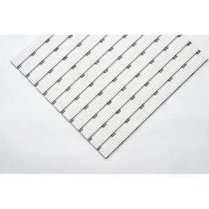 PVC-Profilmatte, pro lfd. m, Lauffläche aus Hart-PVC, rutschsicher, Breite 800 mm, weiß EHA