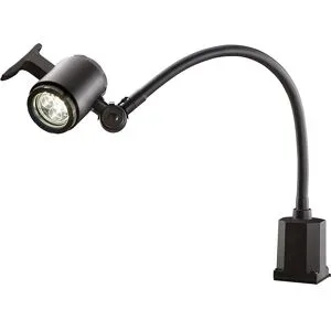 kaiserkraft LED-Flexarm-Maschinenleuchte IP65, Anschlussspannung 100 - 240 V, mit Aufschraubfuß