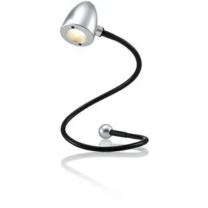 LED-USB-Leuchte SNAKE, Höhe 350 mm, silber Hansa