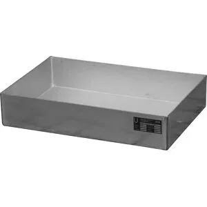 Edelstahl-Palettenwanne, für Kleingebinde, 23 l, LxBxH 600 x 400 x 120 mm eurokraft pro
