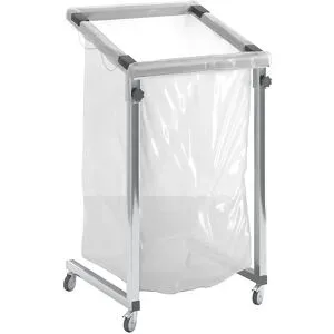Großvolumen Wertstoffsammler, für Volumen 2500 l, fahrbar, aus Vierkantrohr eurokraft pro