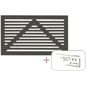 kaiserkraft Tokyo Einzeltür, Holz, BxH 1500 x 900 mm, umbragrau