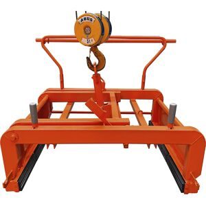 Krangreifer, 1-seitig wirkender Hebelarm, Tragfähigkeit 1200 kg, BxH 720 x 1200 mm Eichinger