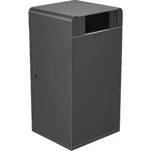 kaiserkraft Mülltonneneinhausung, eisenglimmer, für Volumen 120 l