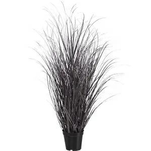 kaiserkraft Gras im Topf, Gesamthöhe 930 mm, lila / silber