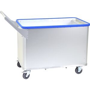 Federbodenwagen D, Oberfläche eloxiert, Volumen 380 l, mit Quick Grip Gmöhling