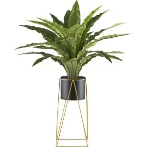 Gasper Kunstpflanzen Asplenium im Metalltopf Auf Metallrack H: 105 cm  | Schubiger Möbel