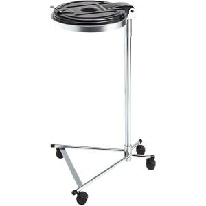 kaiserkraft Müllsackständer, für Volumen 120 l, 4-Rad-Fahrgestell, verzinkt, Kunststoffdeckel