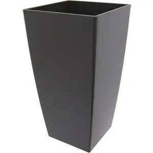 kaiserkraft Vase PIZA konisch, 45 l, Höhe 610 mm, grau