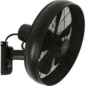 Lucci AIR BK Wandventilator 50 W (Ø x H) 410 mm x 460 mm Schwarz Schwenkbar