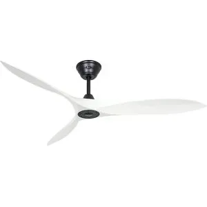 CasaFan ECO AIRSCREW 152 MS-MW Deckenventilator 28 W (Ø x H) 1520 mm x 275 mm Schwarz (matt) mit Fernbedienung,