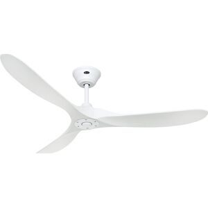 kaiserkraft Deckenventilator ECO GENUINO, Rotorblatt-Ø 1520 mm, mattweiß / mattweiß