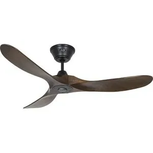 CasaFan ECO GENUINO 122 MS-NB Deckenventilator 11.3 W (Ø x H) 1220 mm x 280 mm Schwarz (matt) mit Fernbedienung,