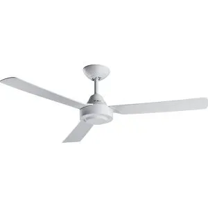 Bayside Calypso Deckenventilator 45 W (Ø x H) 1220 mm x 310 mm Weiß mit Wandschalter