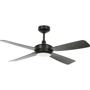 Lucci AIR Slipstream Deckenventilator 22 W (Ø x H) 107 cm x 33 cm Schwarz mit Fernbedienung