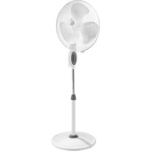 kaiserkraft Standventilator mit Kunststoffgehäuse, weiß, 3 Drehzahlstufen, ab 1 Stk
