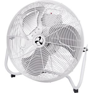 kaiserkraft Bodenventilator IP44, mit Tragegriff, weiß