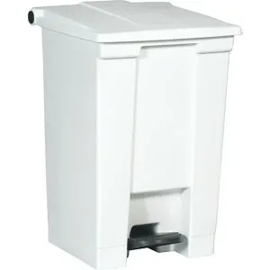 Tretabfalleimer, Industrie, aus Polyethylen, Volumen 45 l, weiß, ab 5 Stk Rubbermaid