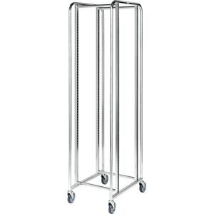 Tablett- und Kistenwagen KM167, LxBxH 470 x 585 x 1880 mm, 4 Lenkrollen, 2 mit Stopp, ab 5 Stk Kongamek