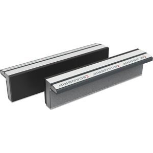 Magnet-Schraubstockbacken, aus gehärtetem Aluminium mit Gummiauflage, 1 Paar, Backenbreite 125 mm SCANGRIP