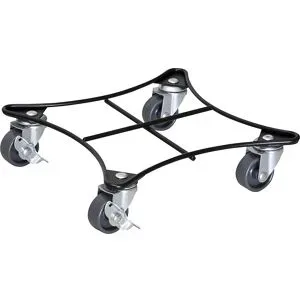 Pflanzenroller Stahl RETRO, Tragfähigkeit 60 kg, VE 2 Stk, LxB 220 x 220 mm, schwarz Wagner