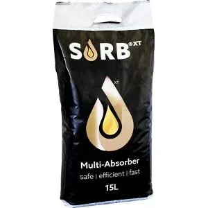 Multi-Absorber, Naturfaser-Bindemittel, 15-l-Sack, VE 2 Stk, Korngröße 0,125 - 4,0 mm SORB®XT