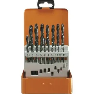 Spiralbohrer-Set ECO HSS-R, in Metallkassette, 19 Teile Projahn